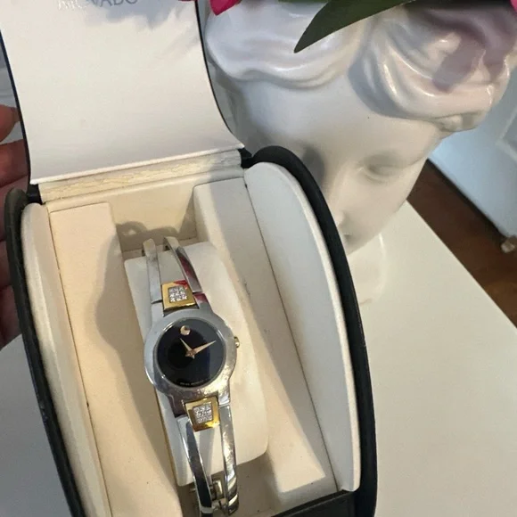 Movado Silver and Gold Women's Watch